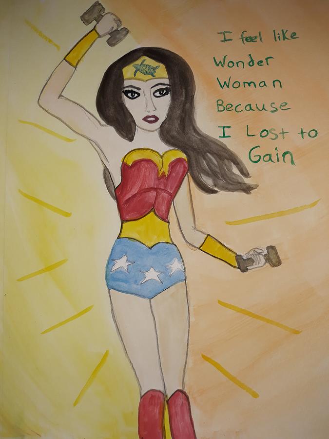 Wonder Woman- I Lost to Gain. A Commission  Painting by Vale Anoai