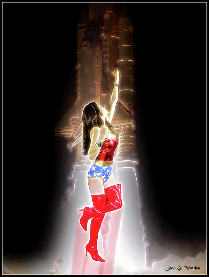Wonder Woman Liftoff Photograph by Jon Volden