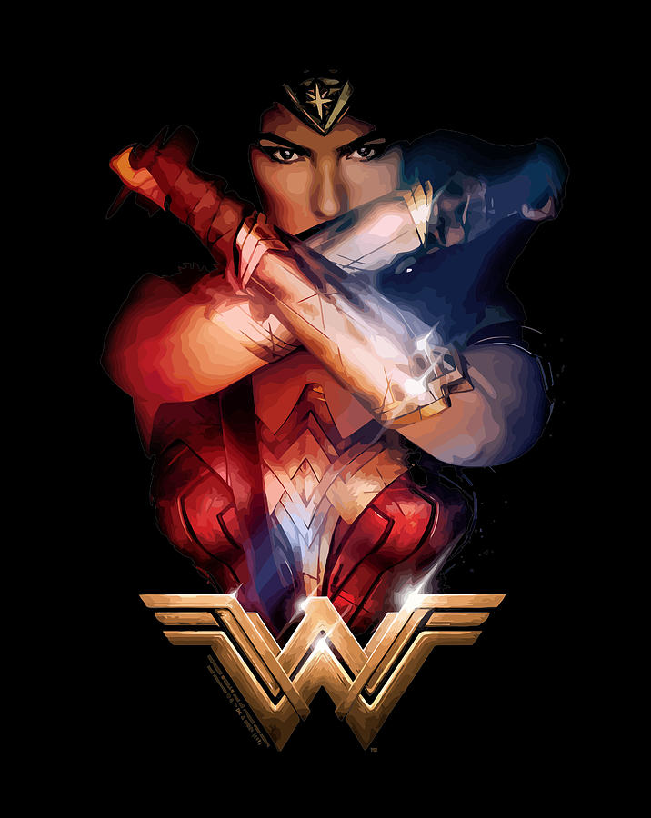 Wonder Woman Movie Arms Crossed Digital Art by Frank Nguyen