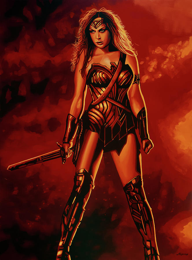 Wonder Woman Movie Painting - Wonder Woman Painting by Paul Meijering
