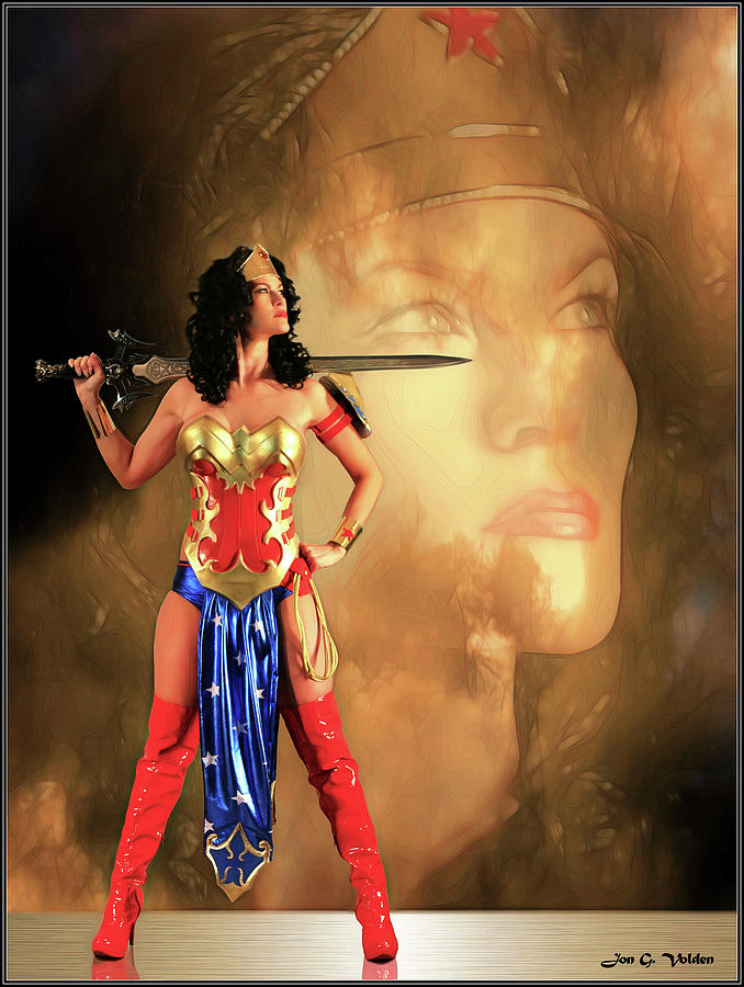 Wonder Woman Portrait Photograph by Jon Volden