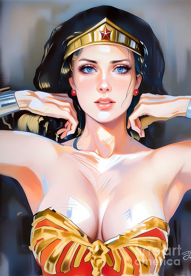 Wonder Woman Revisited 3 Digital Art by Bill Richards