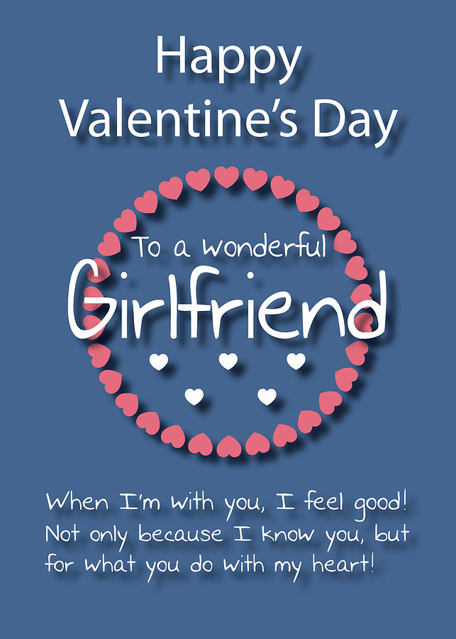 Wonderful Girlfriend Blue Valentines Day Digital Art by Jan Keteleer