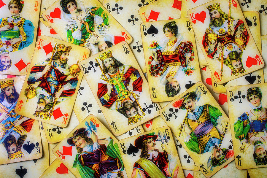 Wonderful Old Playing Cards Photograph by Garry Gay