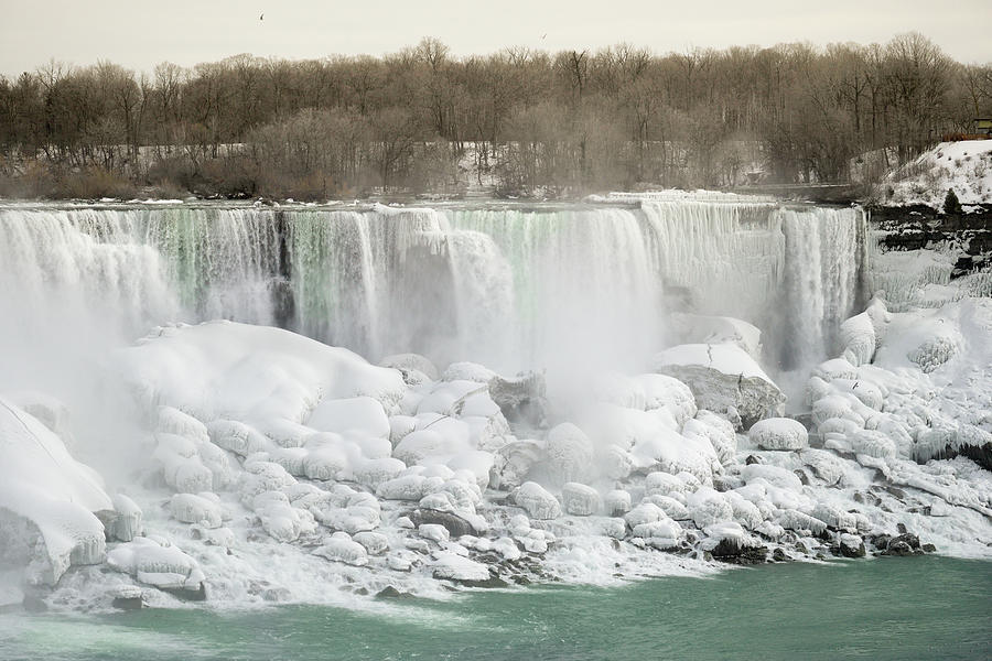 Winter Photograph - wonderland of frozen beauty at Niagara Falls by Nick Mares