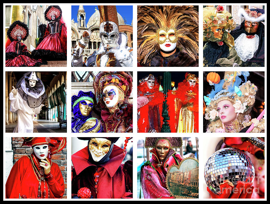 Wonders of Carnival in Venice Italy Photograph by John Rizzuto