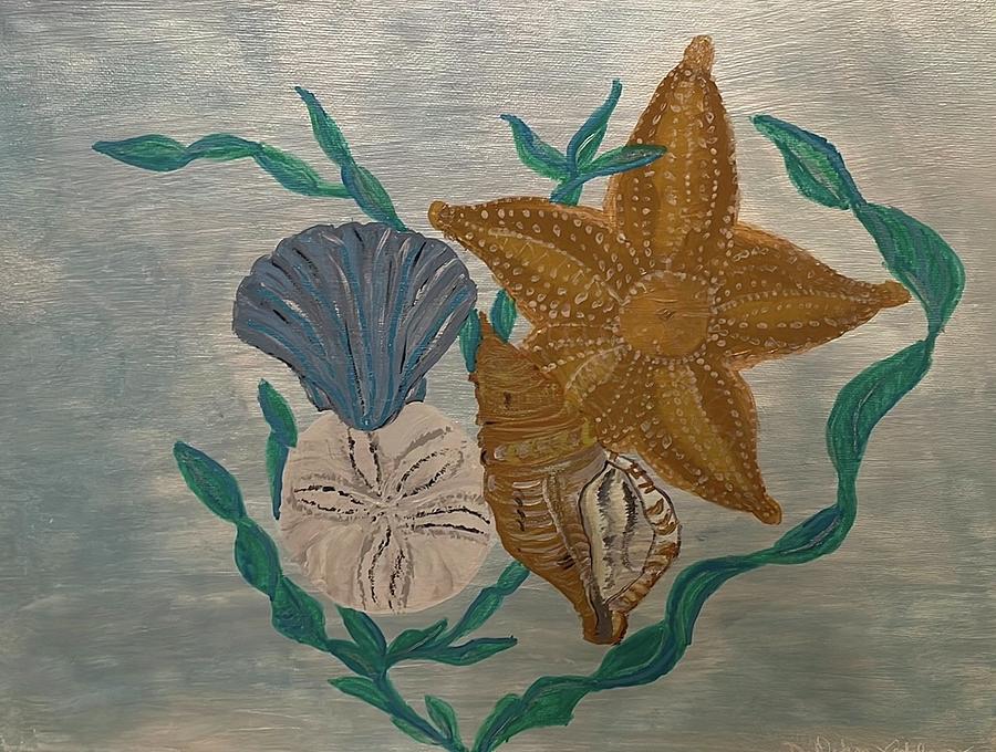 Wonders of the ocean#2 Painting by Debra Vatalaro