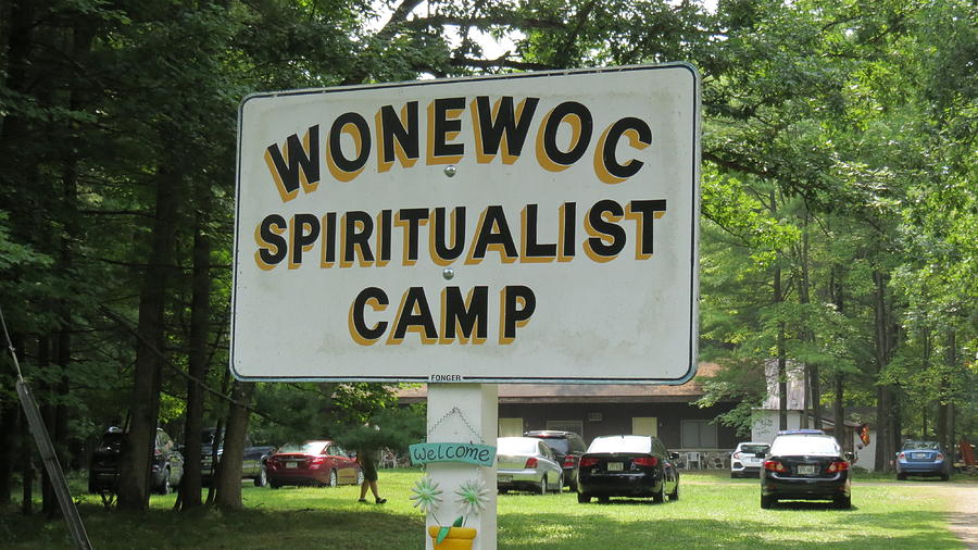 Wonewoc Spiritualist Camp Sign Photograph by Kay Novy