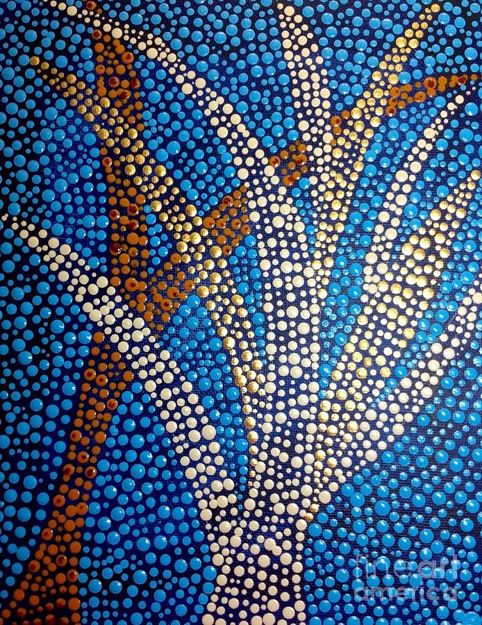 Wonky Dotted Tree Painting by Vikki Luck - Pixels