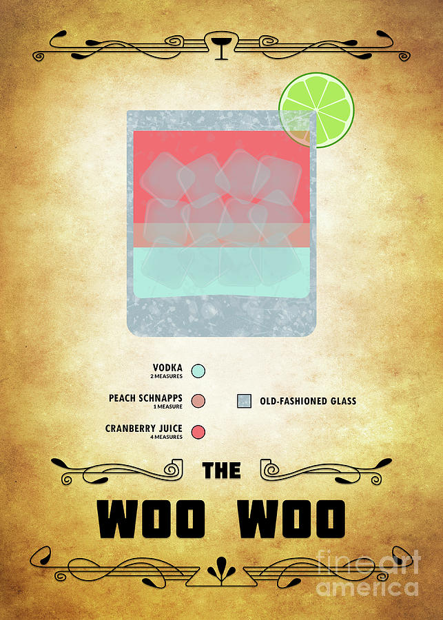 Woo Woo Cocktail - Classic Digital Art by Bo Kev