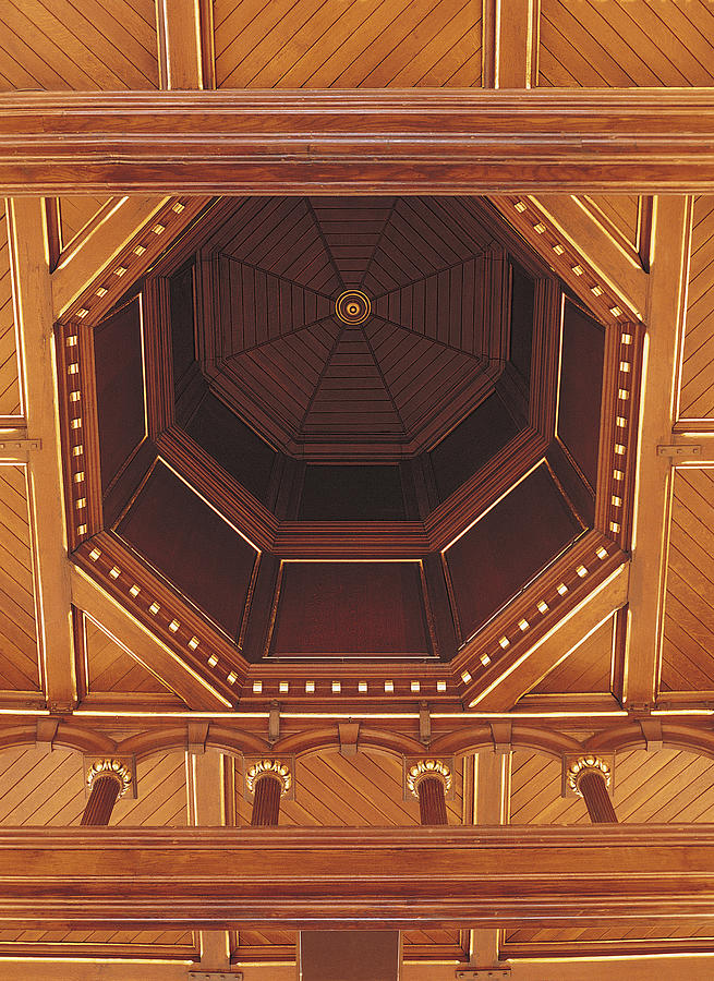 Wood ceiling Photograph by Tony Weller
