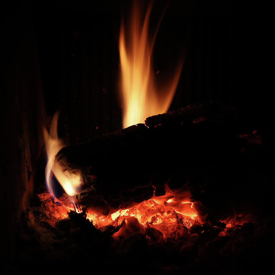 Wood Fire Jotul Photograph by Dylan Punke
