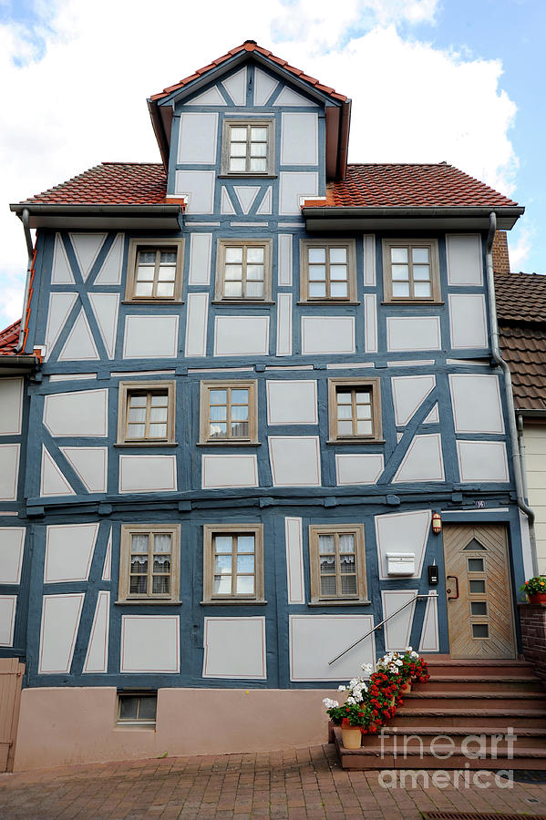 Wood framed house in Rotenburg, Germany Photograph by Gunther Allen