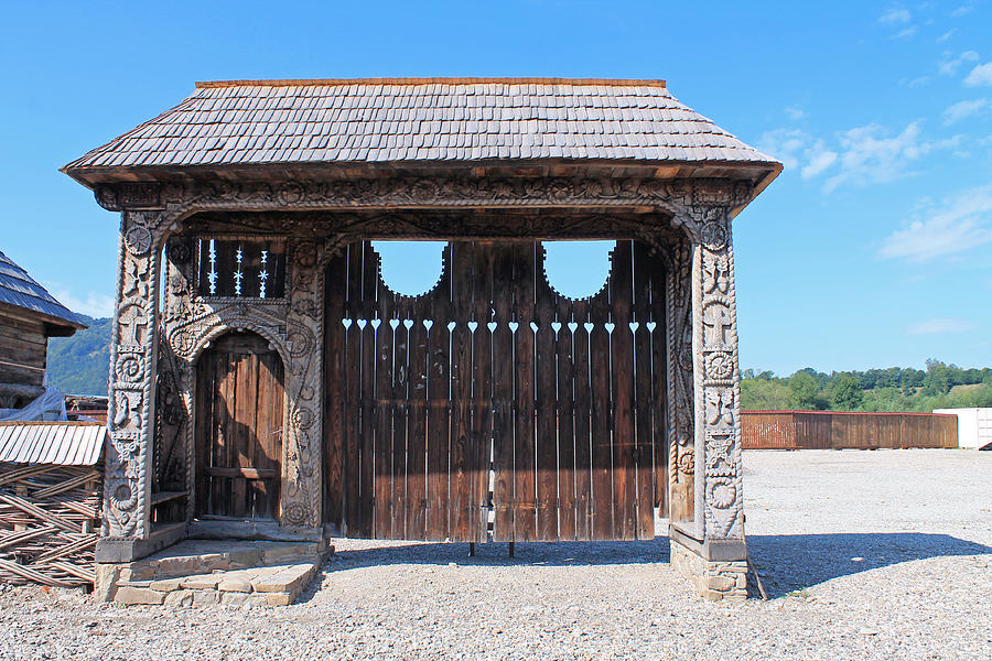Wood gate from Maramures Photograph by Emya Photography
