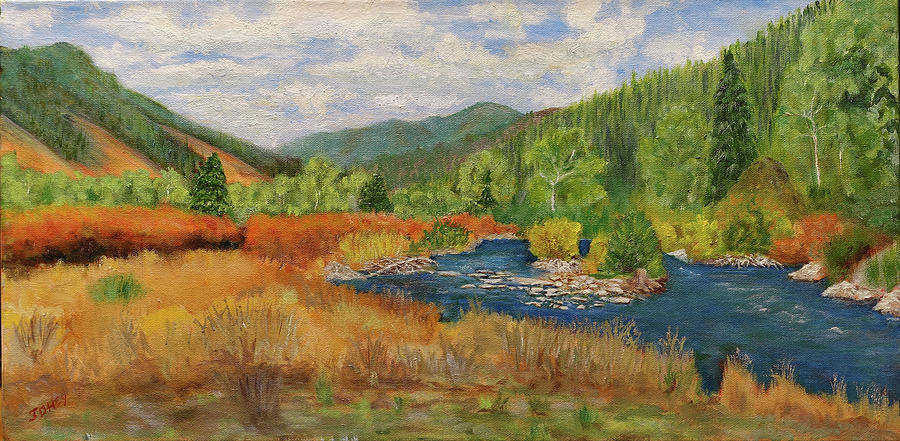 Wood River Idaho Painting by James Hey