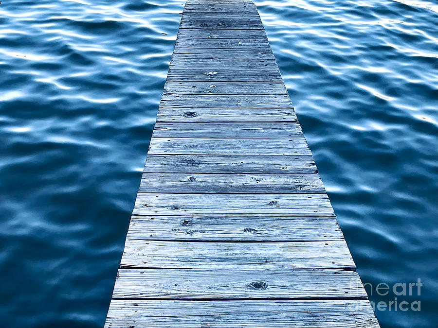 Pier Photograph - Wood, Water and Minimalism by Broken Soldier