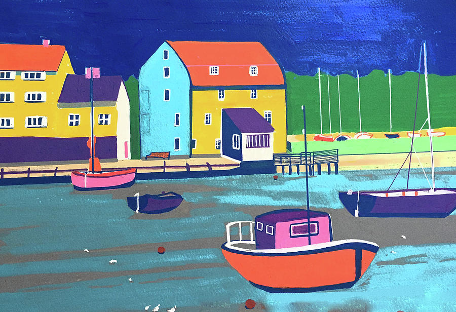 Woodbridge Harbour, England Painting by Francesca Ucci - Fine Art America