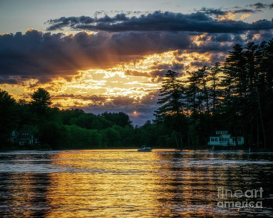Woodbury Pond - Sunset to Remember Photograph by Jan Mulherin