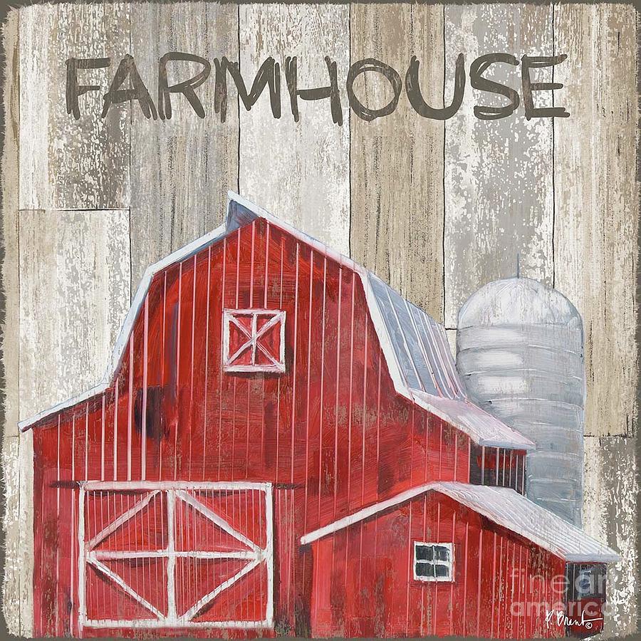 Farm Painting - Wooden Barn II by Paul Brent