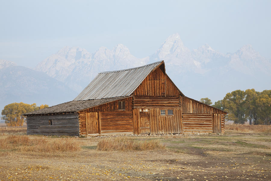 Wooden barn, Wyoming, USA Photograph by David Henderson