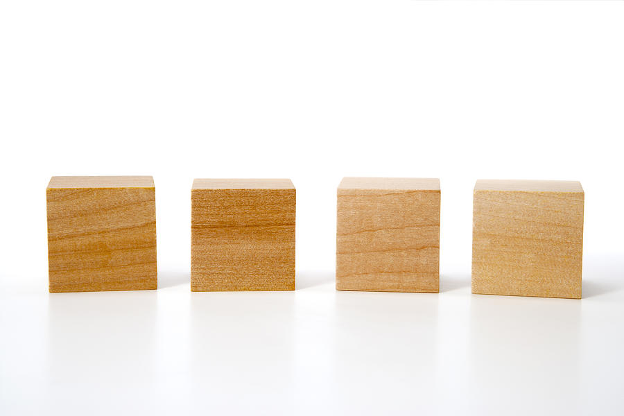 Wooden blocks Photograph by T_kimura