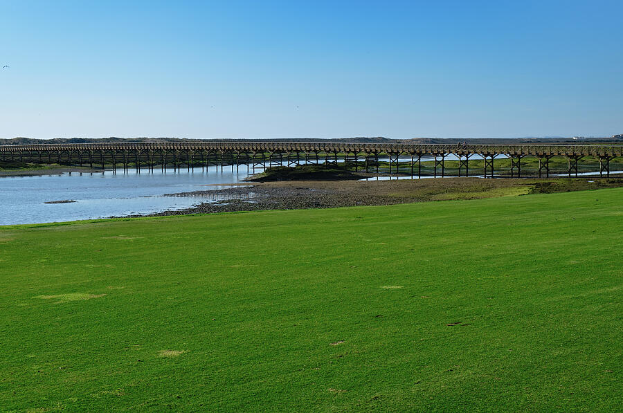 Wooden Bridge and Golf Course in Quinta do Lago Photograph by Angelo DeVal