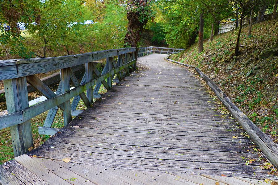 Wooden Bridge at Turtle Creek Photograph by Sandra Kent