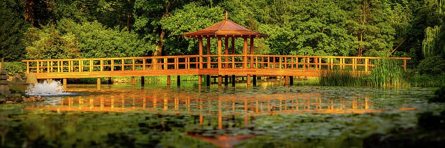 Wooden Bridge Pano Photograph by Sebastian Musial Wooden Bridge Pano Photograph by Sebastian Musial