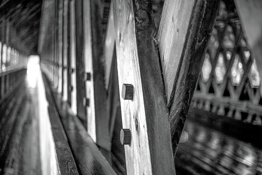 Wooden covered bridge Photograph by Darrell Hutto - Fine Art America