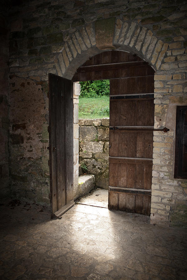 Wooden doorway Photograph by Plainview