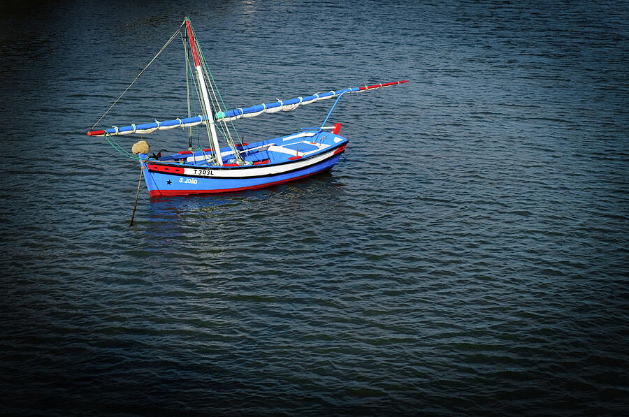 Wooden Fishing Sailboat in Tavira Photograph by Angelo DeVal