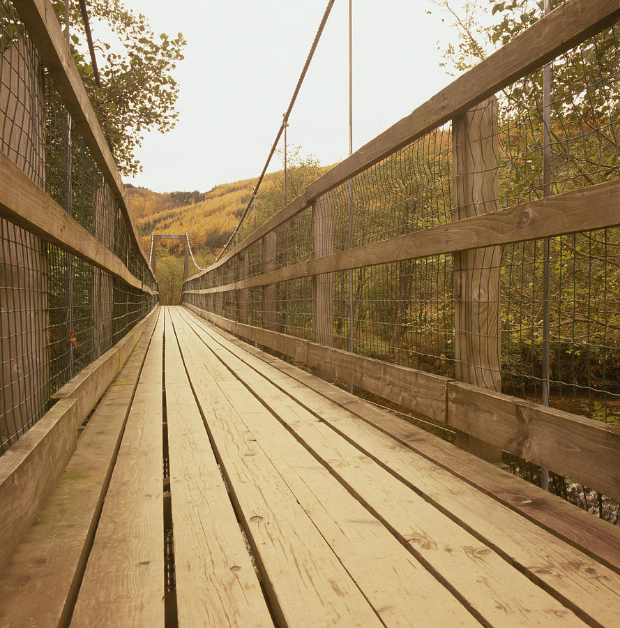 Wooden Footbridge Photograph by Heidi Coppock-Beard