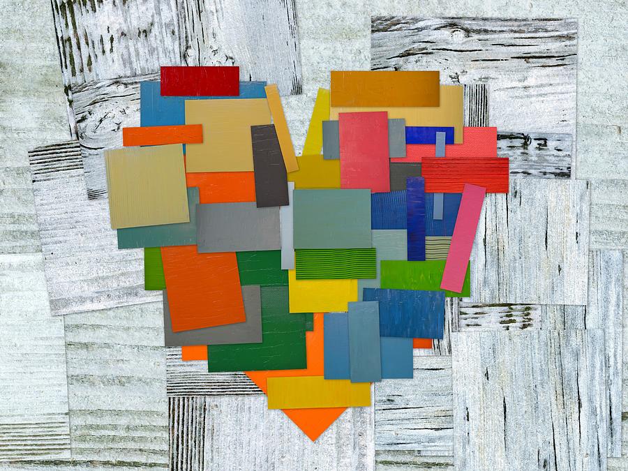 Wooden Heart 3.0 Digital Art by Michelle Calkins