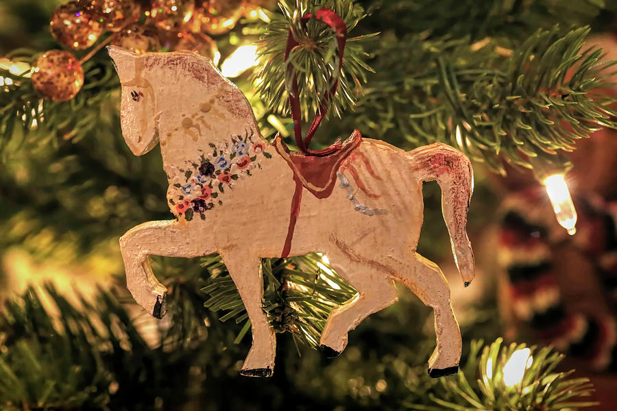 Wooden Horse Ornament Photograph By Donna Kennedy - Fine Art America