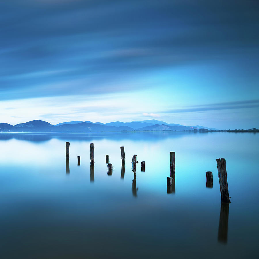 Wooden jetty remains Photograph by Stefano Orazzini
