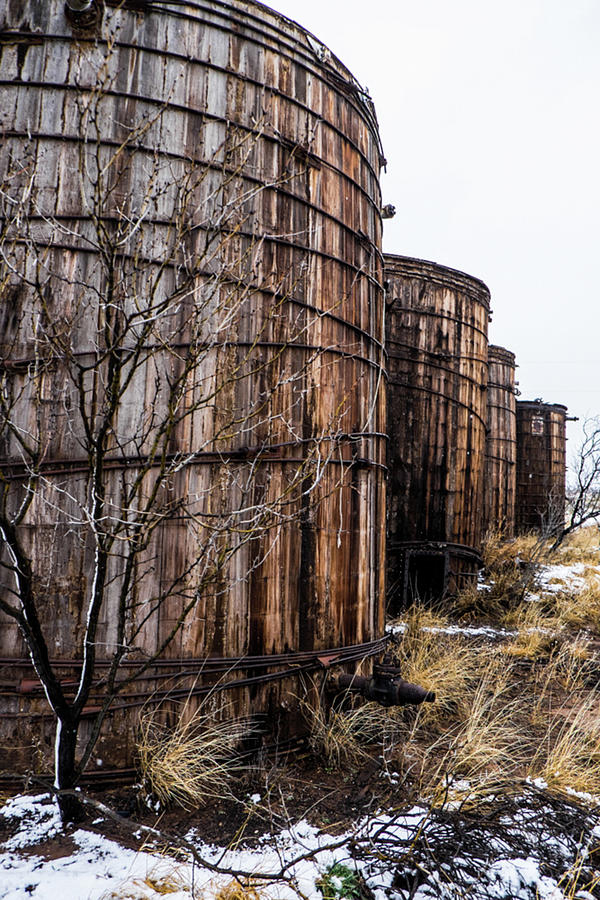 Wooden Oil Barrels Photograph by Peyton Vaughn Wooden Oil Barrels Photograph by Peyton Vaughn