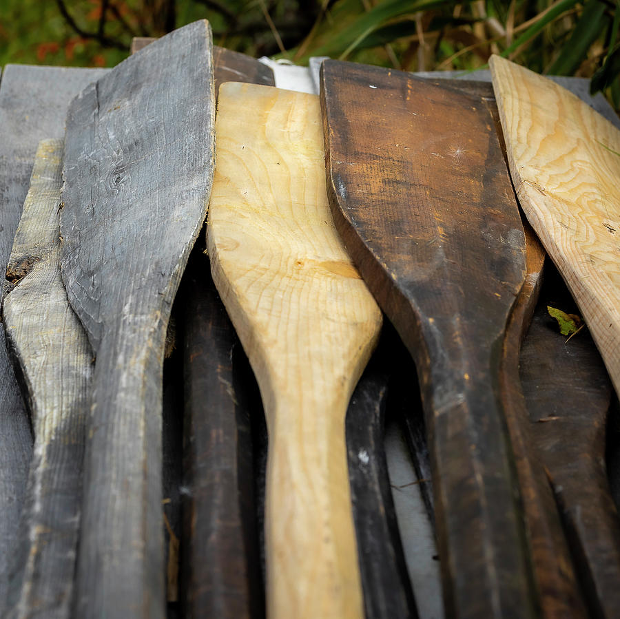 Wooden Paddles Photograph
