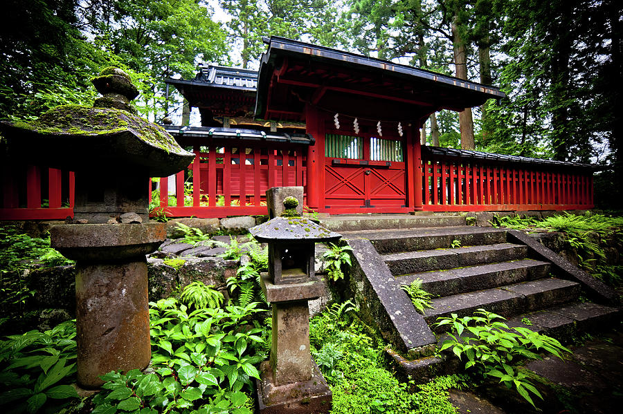 Wooden red Shrine. Nikko. Japan Photograph by Lie Yim