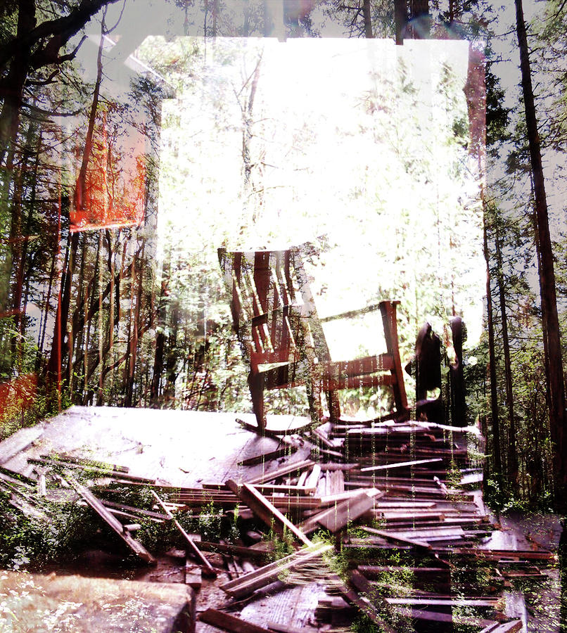 Wooden Rocking Chair Digital Art by Marie Jamieson