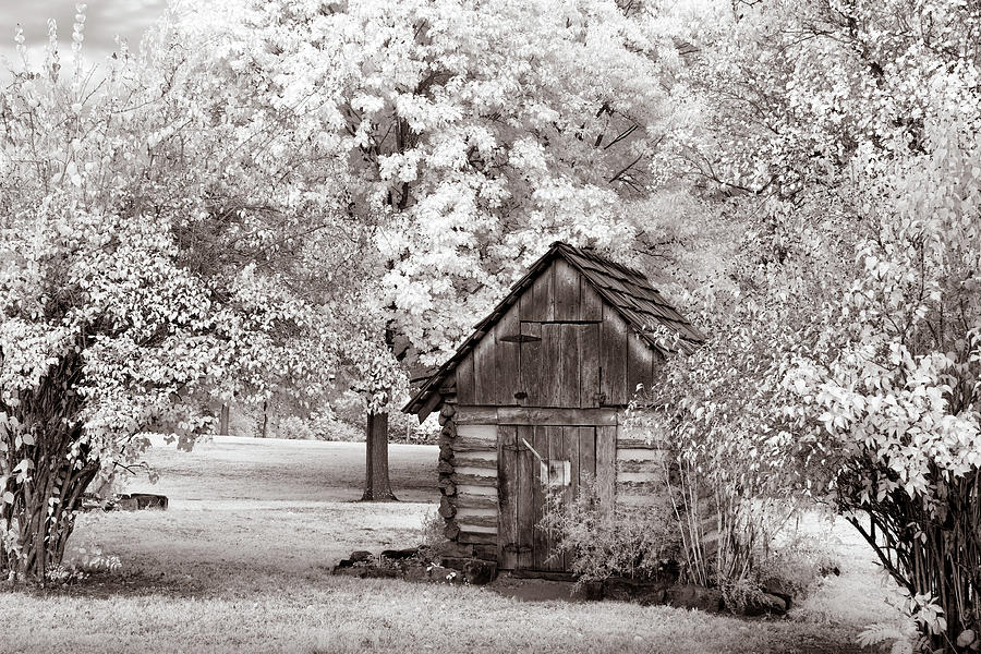 Wooden Shed at Prairie Grove Battlefield Photograph by James Barber