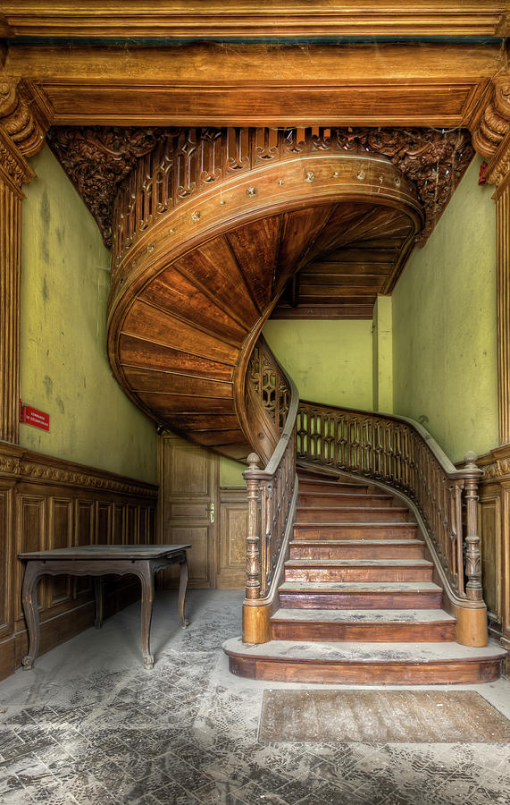 Wooden Staircase Photograph by Roman Robroek