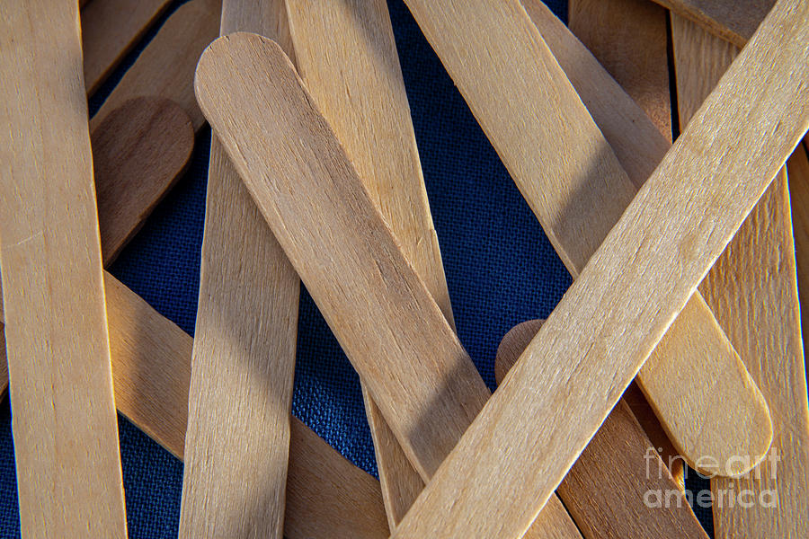 Wooden Stick Abstract 0627 Photograph by Alan Look