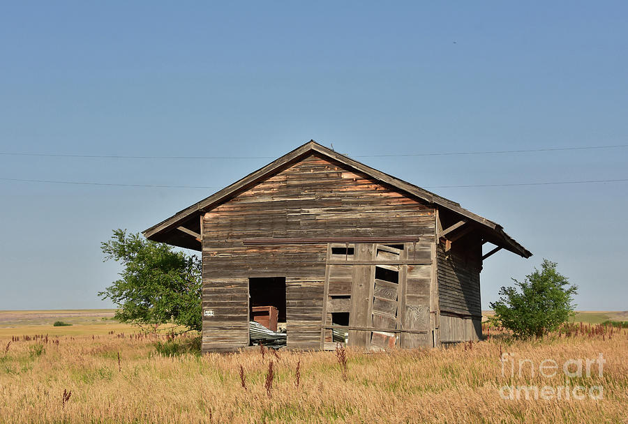 Wooden Structure in a Field in a Ghost Town Photograph by DejaVu ...