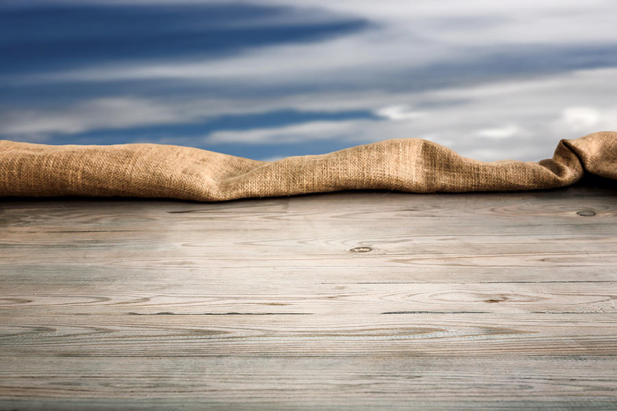 Wooden table with background Photograph by Eduardo1961