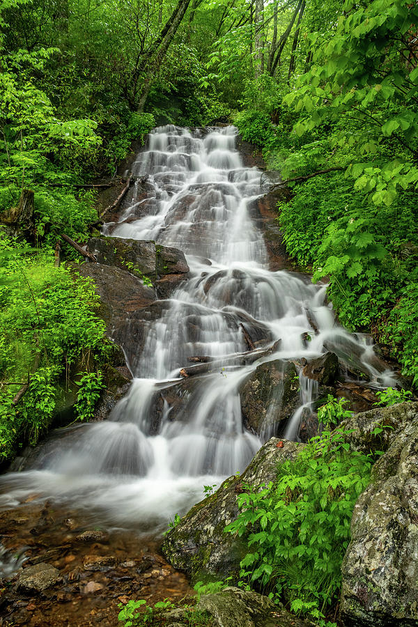 Woodfin Falls - Blue Ridge Parkway Photograph by Eric Albright