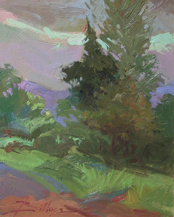 Woodland Dusk Painting by Elizabeth - Betty Jean Billups