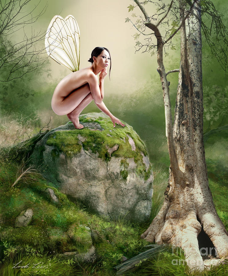 Woodland Fairy Digital Art by Linda Lees