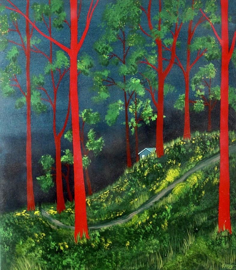 Woodland Magic Painting by Rollin Kocsis