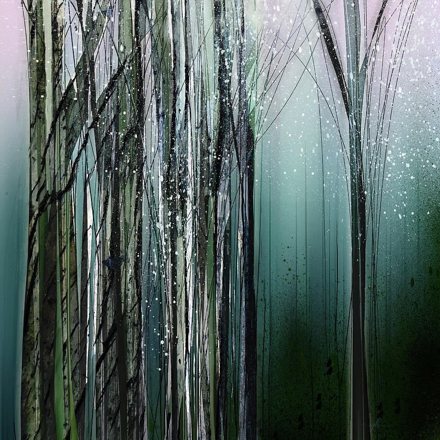 Woodland Night Digital Art by Gina Harrison