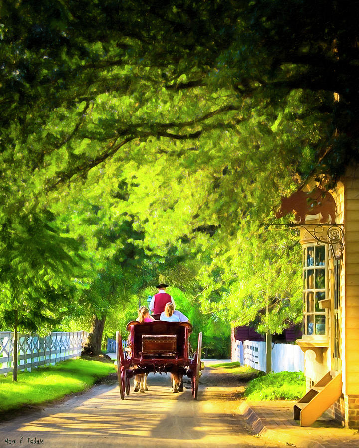 Woodland Ride - Colonial Williamsburg Photograph by Mark E Tisdale